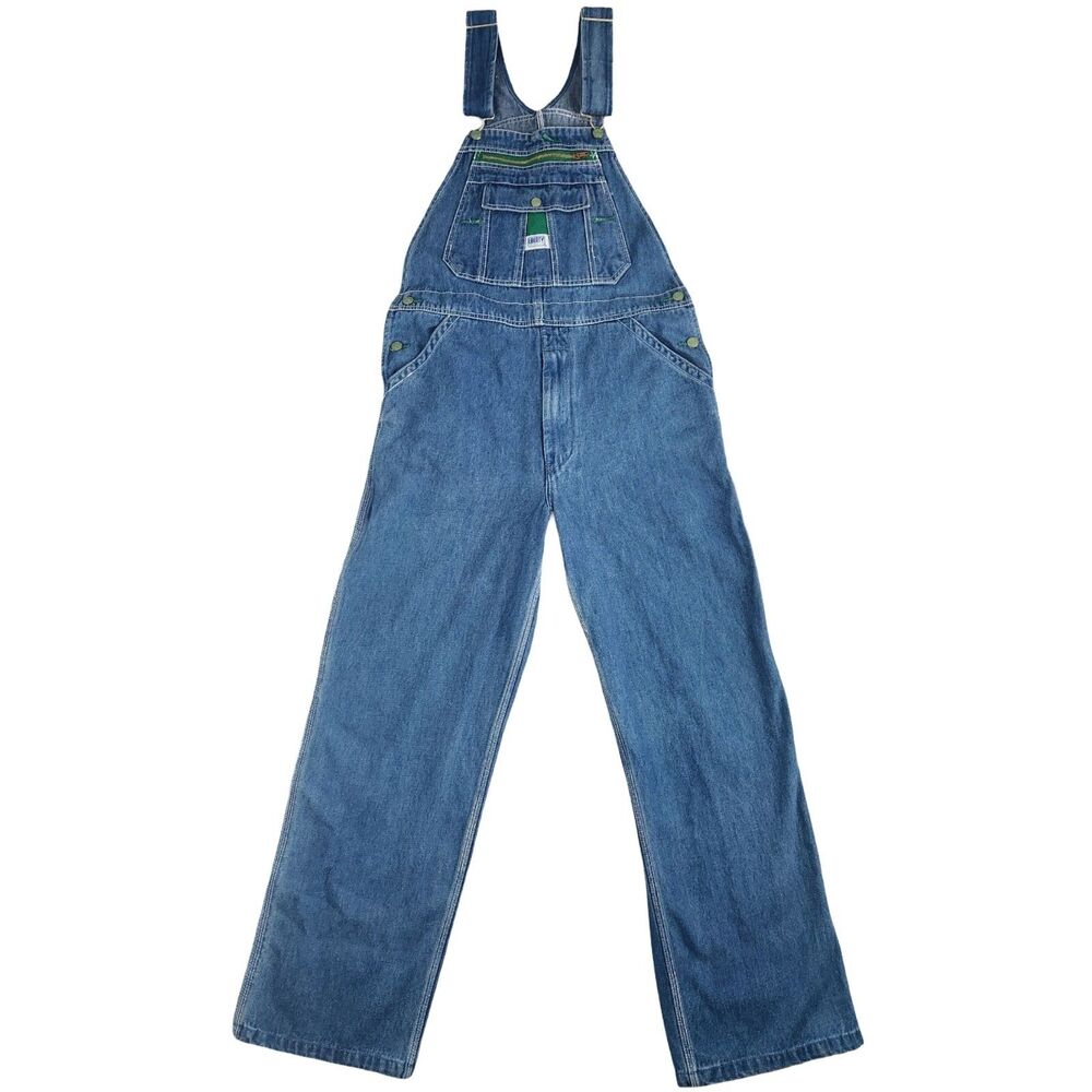 Classic Blue Bootcut Denim Overalls